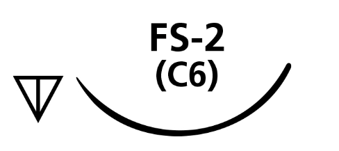 [SALVFA422N] SUTURE PGA FAST 4/0 C6 FS2 NEEDLE /12