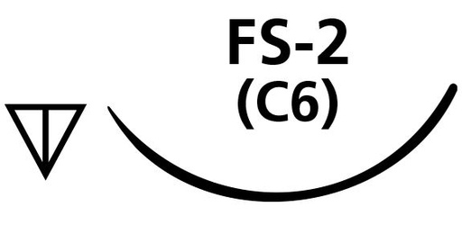 [SALVFA493N] SUTURE PGA FAST 3/0 C6 FS2 NEEDLE /12