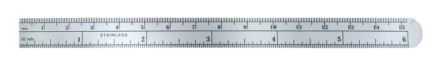 [SASURGRULER] FLEXI STAINLESS STEEL RULER (15.25CM)