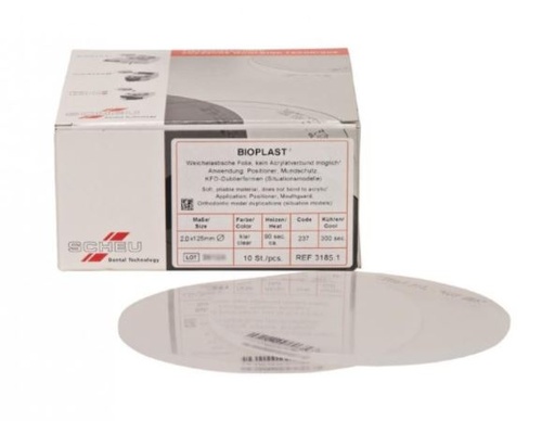 [SC31872] BIOPLAST CLEAR 125MM ROUND 3MM /100