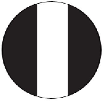 [SOROBLWBL] M/GUARD RD 4MM BLACK/WHITE 3 STRIPE 120MM