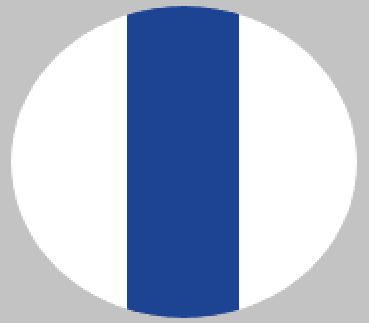 [SOROWDBW] M/GUARD RD 4MM WH/DK BLUE 3 STRIPE 120MM