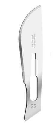 [SW118121] SCALPEL BLADE CARB STEEL22 STERILE / 100