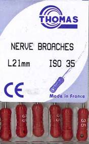 [THBR2135] BARBED BROACH 21MM 35 PKT 6