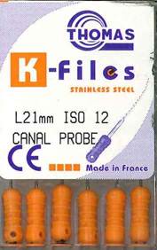 [THCANAL21] CANAL PROBE 21MM PKT 6 SIZE 12