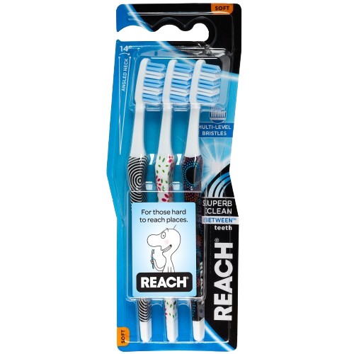[RH13007] Between Toothbrush Soft  3 Pack /4